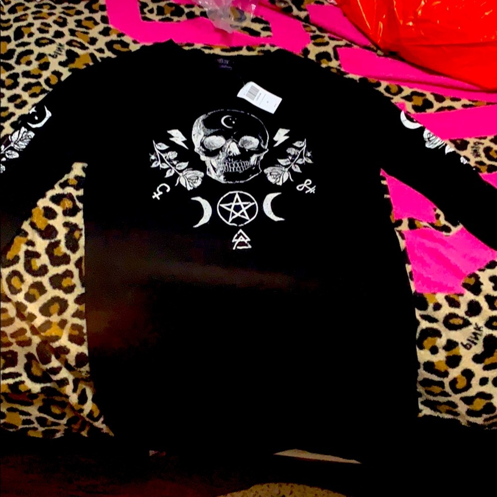 COPY - Skull long sleeve mini dress